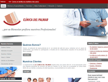 Tablet Screenshot of clinicadelpalmar.com